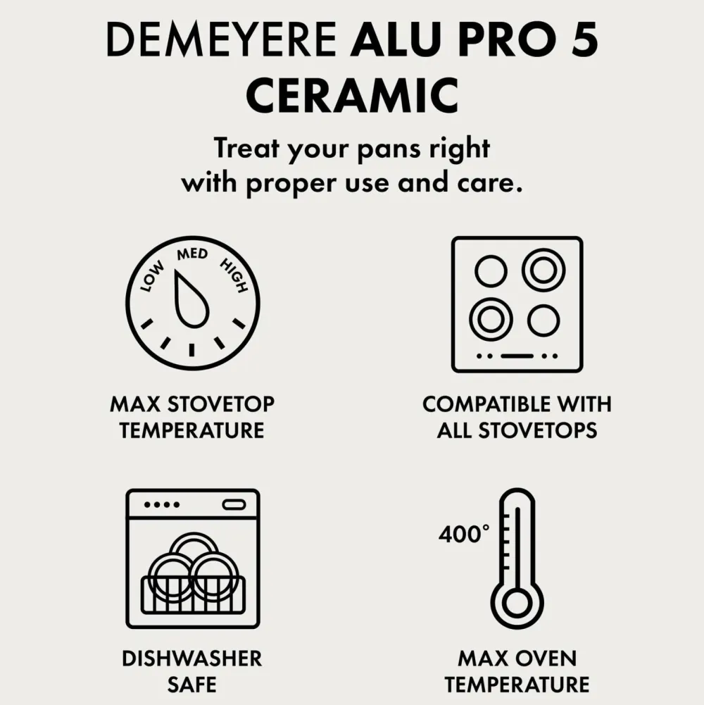 Demeyere Stekpanna Alu Pro 5 Ceraforce 28 cm Sort Discount