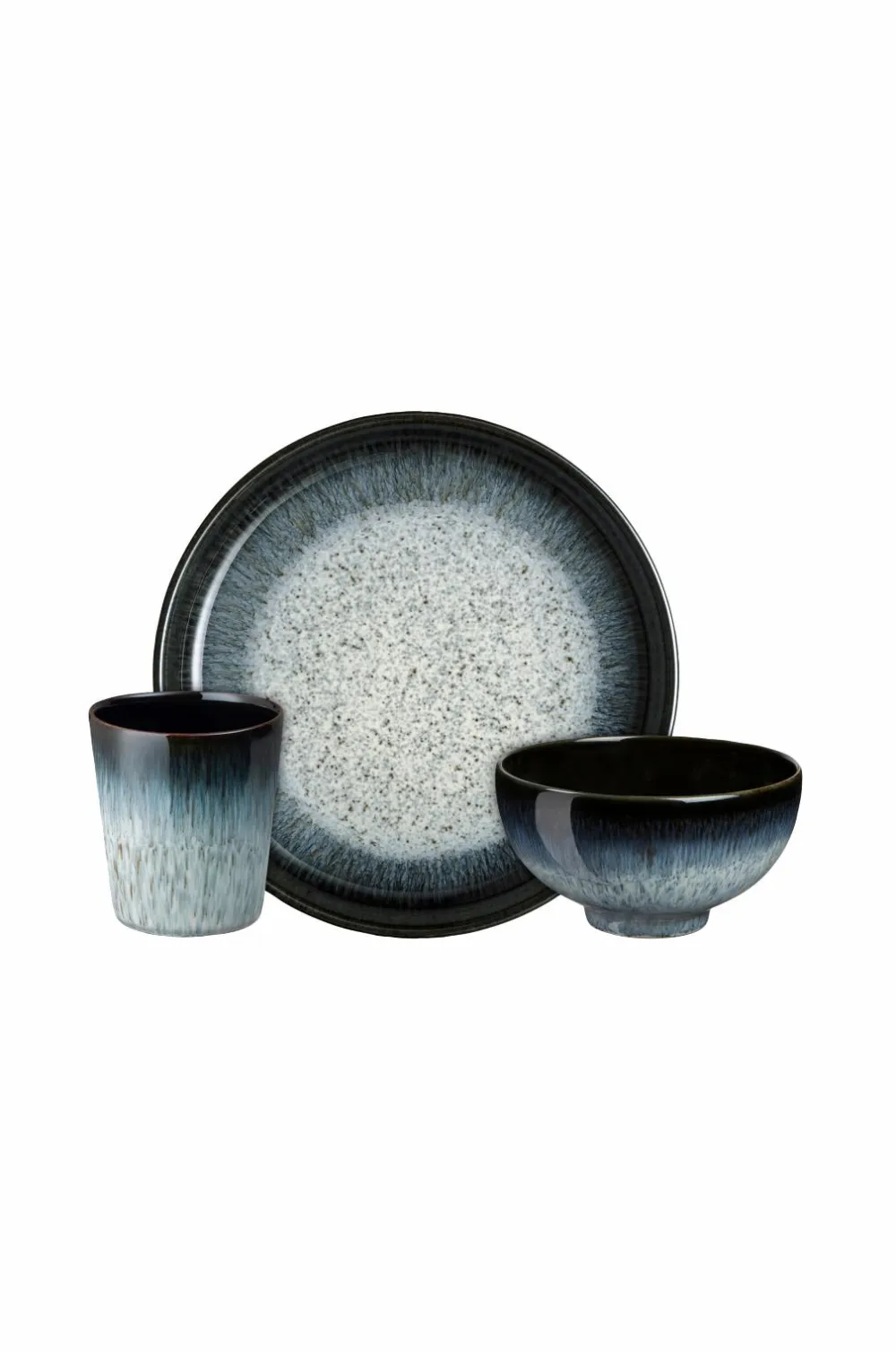Denby Børneservice Halo 3 dele Sort Clearance