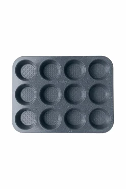 Denby Bagetilbehør & Bageredskaber>Cupcakeform Quantanium Finish 12 kop Grå