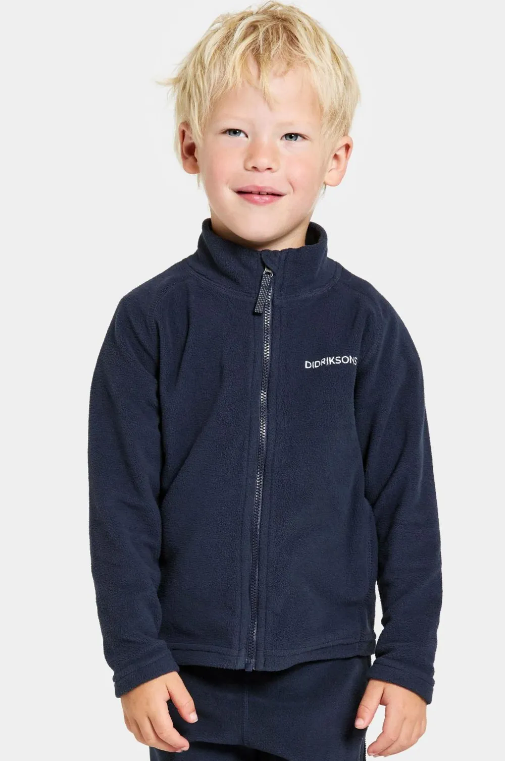 Didriksons Trøjer & Cardigans>Fleecetrøje Monte Kids Fullzip 10 03-82 navy
