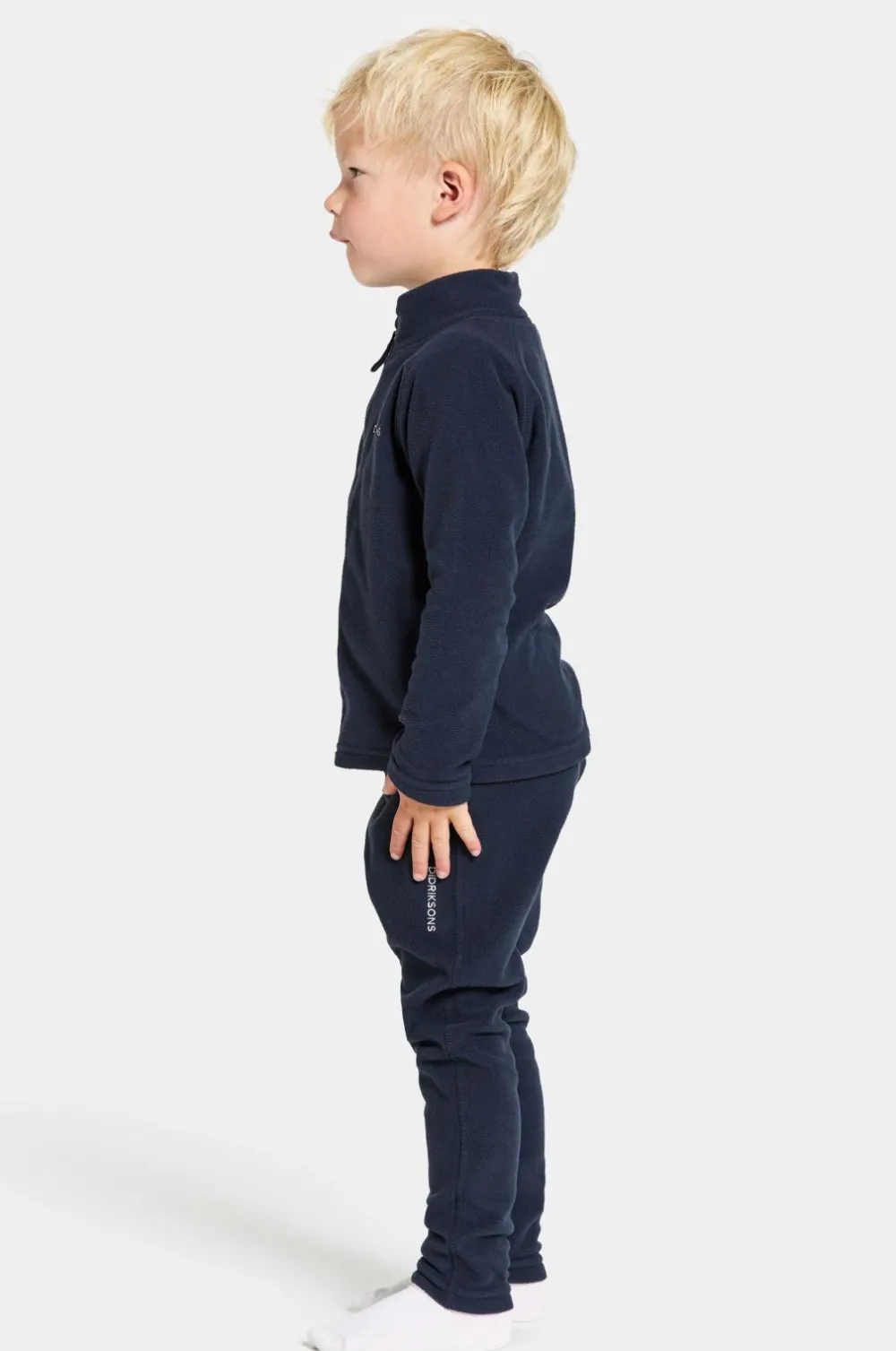 Didriksons Trøjer & Cardigans>Fleecetrøje Monte Kids Fullzip 10 03-82 navy