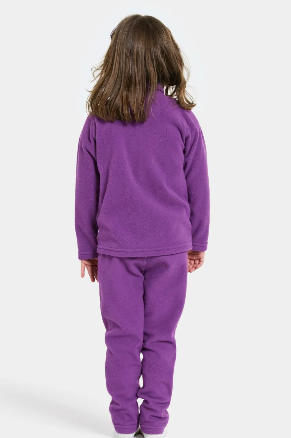 Didriksons Fleecetrøje Monte Kids Fullzip 10 Royal purple Clearance