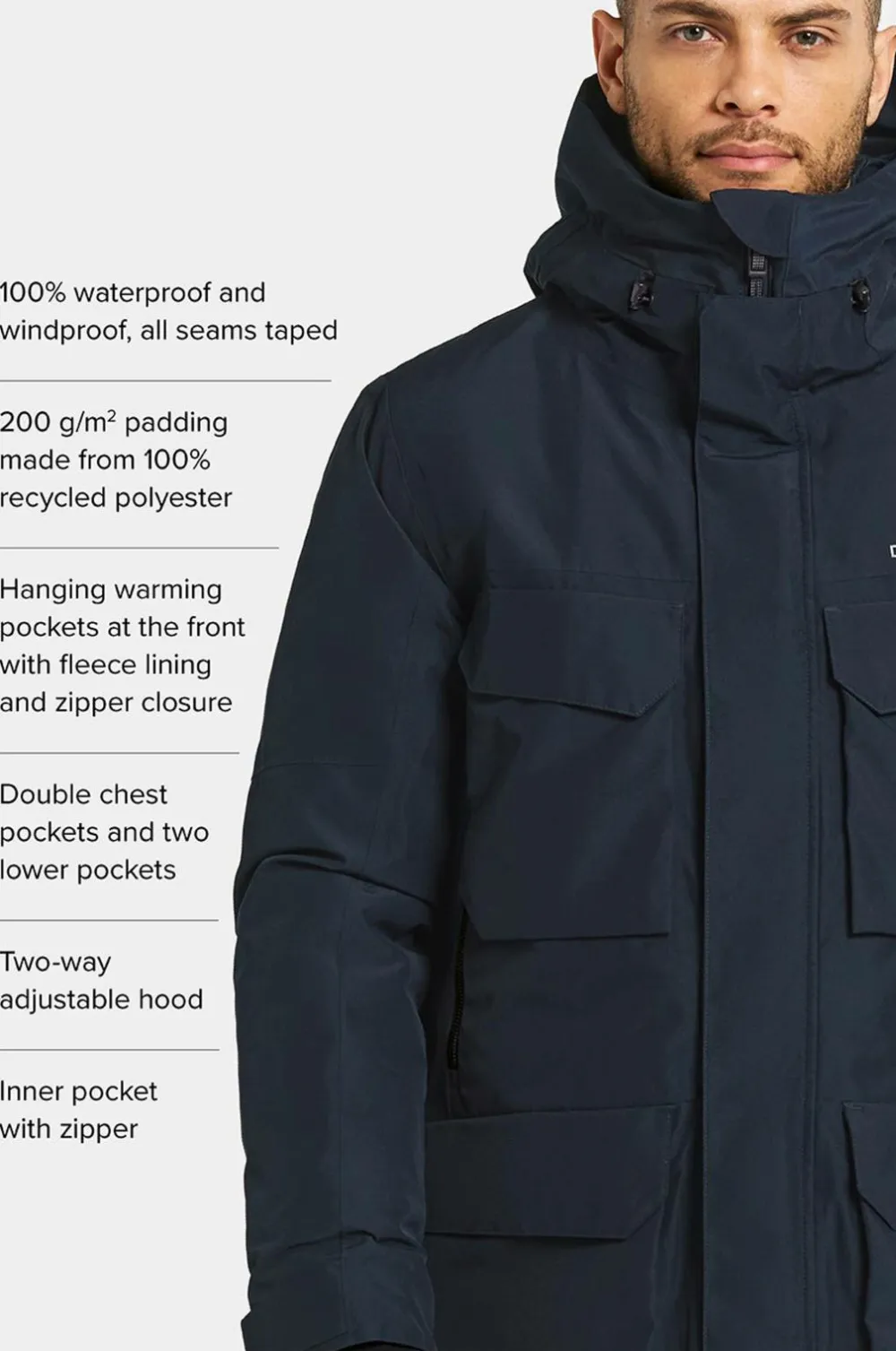 Didriksons Parka Drew Usx Parka 8 Dark night blue New