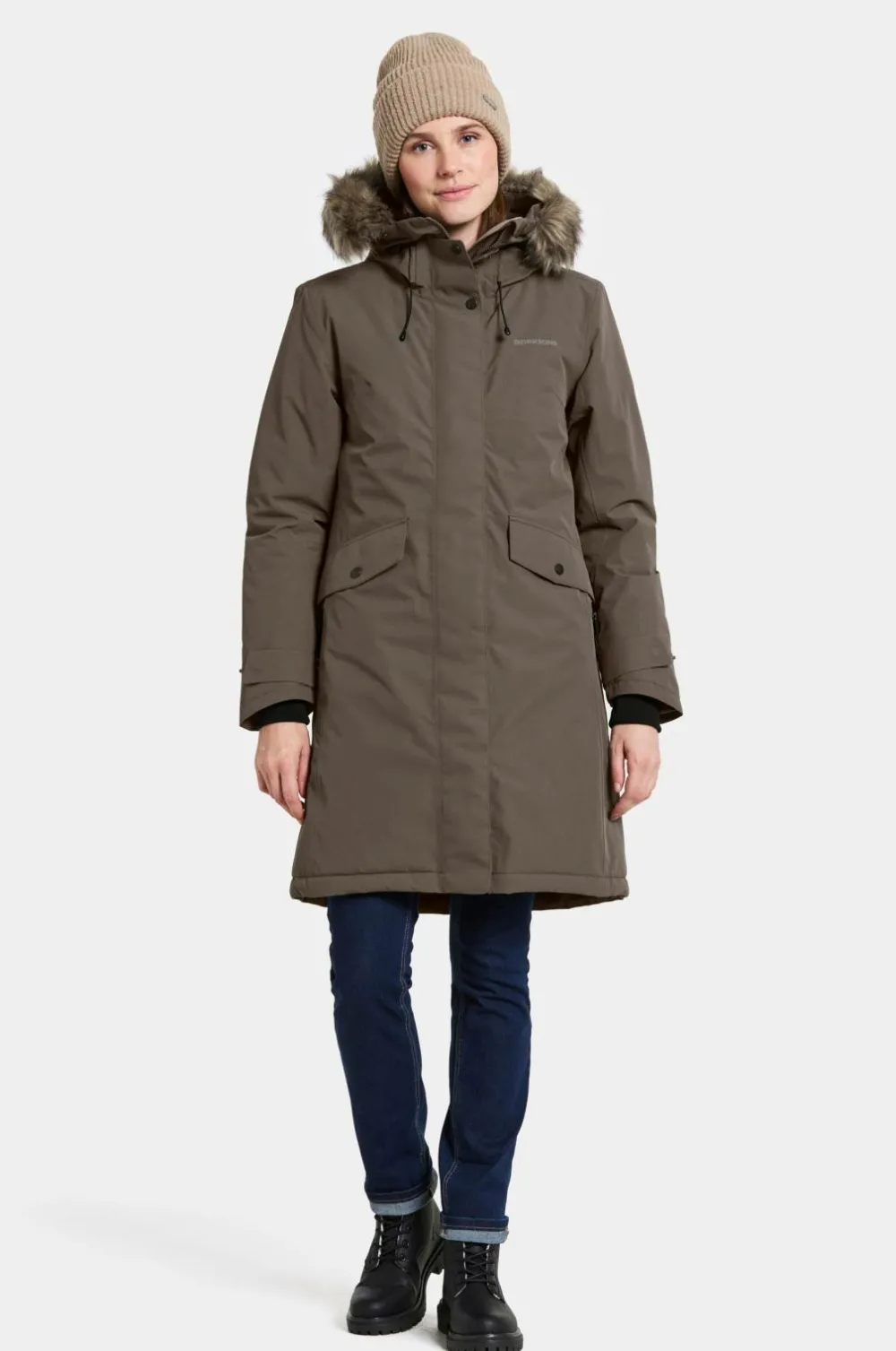 Didriksons Regntøj>Parka Erika Wns Parka Mocha brown