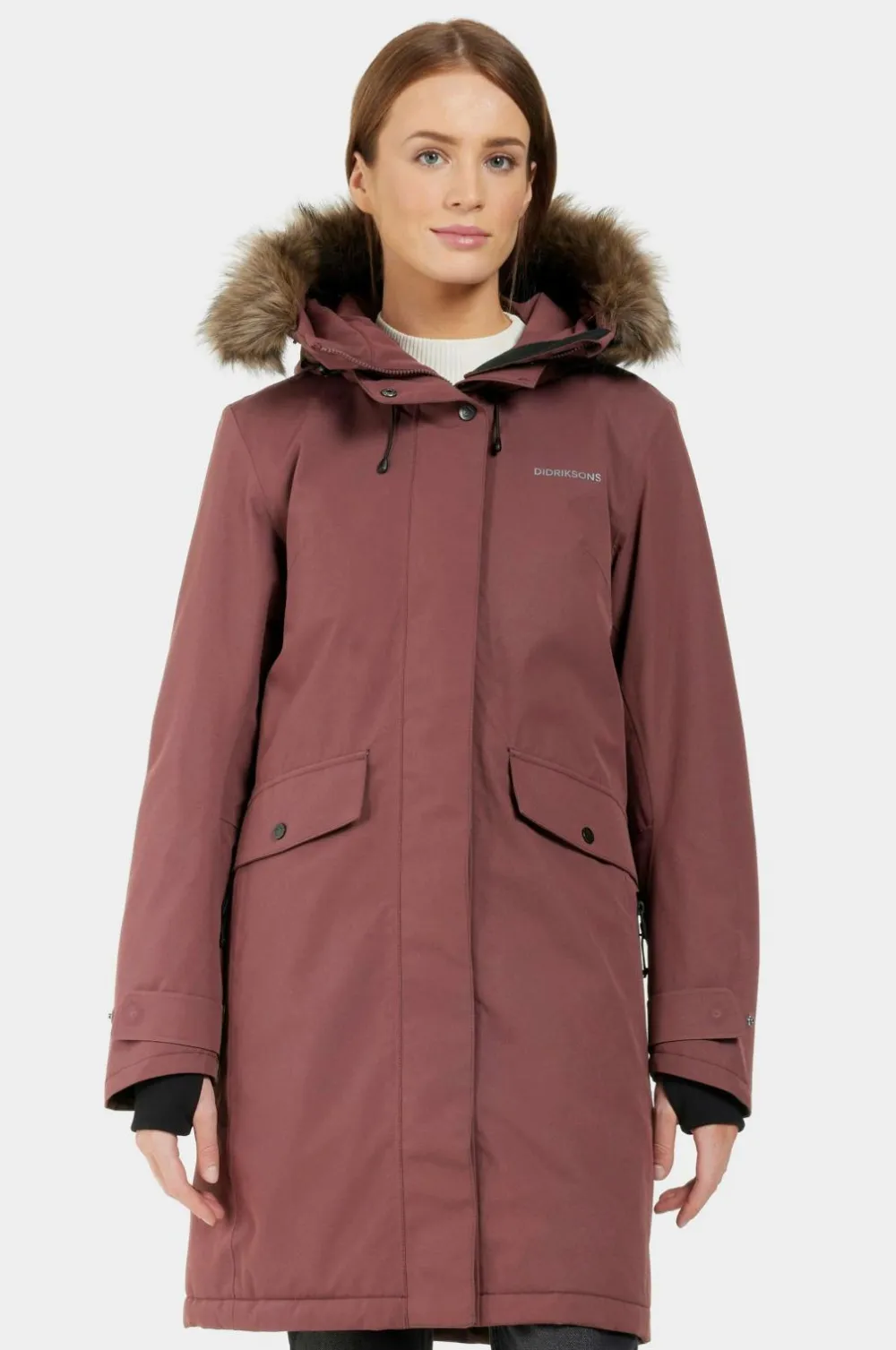 Didriksons Regntøj>Parka Erika Wns Parka Old rust