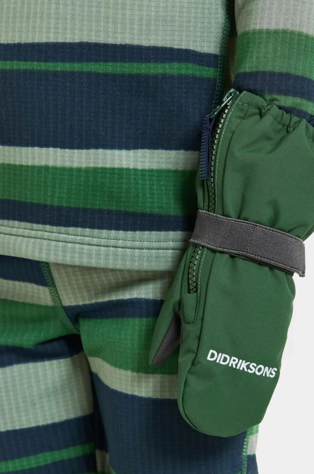 Didriksons Handsker & Vanter>Vintervanter Biggles Zip Mitten 8 Pine green