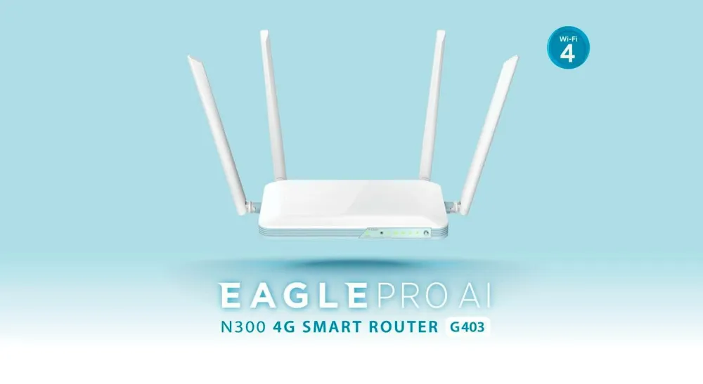 D-Link Smart router Eagle Pro AI N300 4G No color New