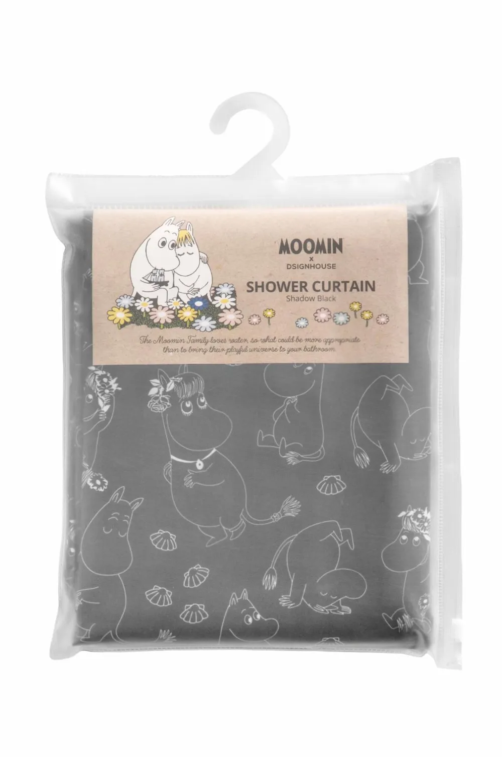 Dsignhouse x Moomin Badeværelsestilbehør>Bruseforhæng Mumin 180x200 cm Skygge
