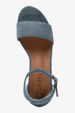 Duffy Sandaler med hæl Sanda Light blue Discount