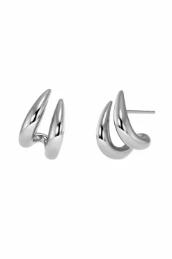 Edblad Smykker>Øreringe Spire Hoops L Steel
