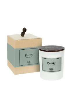 Eightmood Rumduft>Duftlys, Purity Fresh passion Grøn/brun/hvid