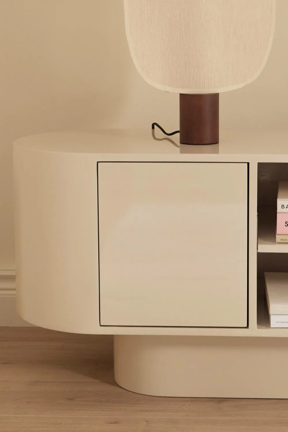Ellos Tv-bord High Gloss Low Beige Sale