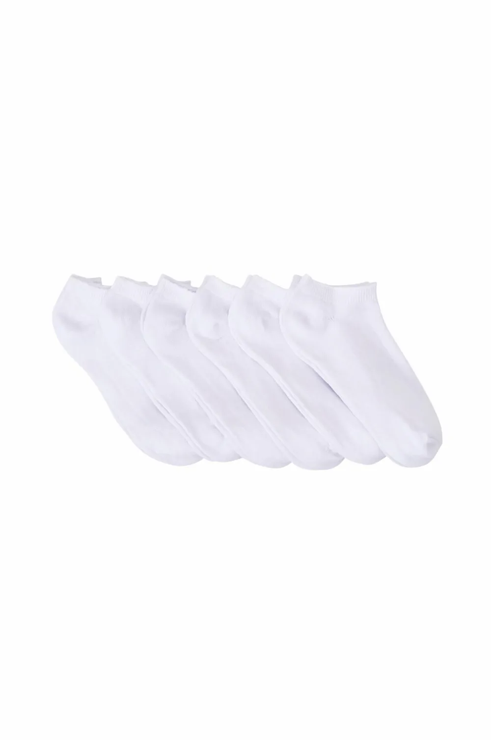 Ellos Basistøj>Collection Ankelsokker Sneaker 6-pak Hvid, 6-pak