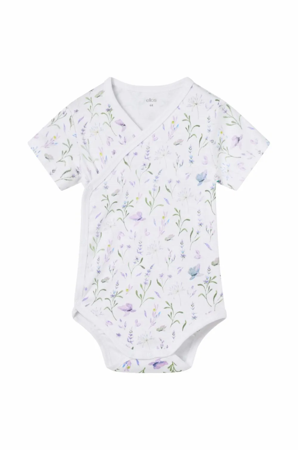 Ellos Collection Baby-startsæt 3 dele Hvidt blomstermønster Outlet