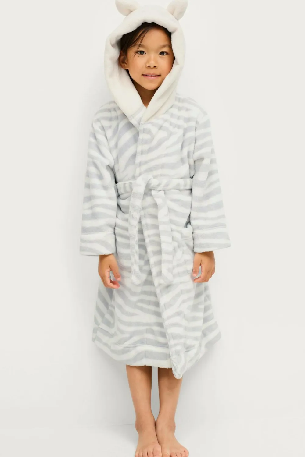 Ellos Nattøj & Homewear>Collection Badekåbe / Morgenkåbe Karlee Zebramønstret