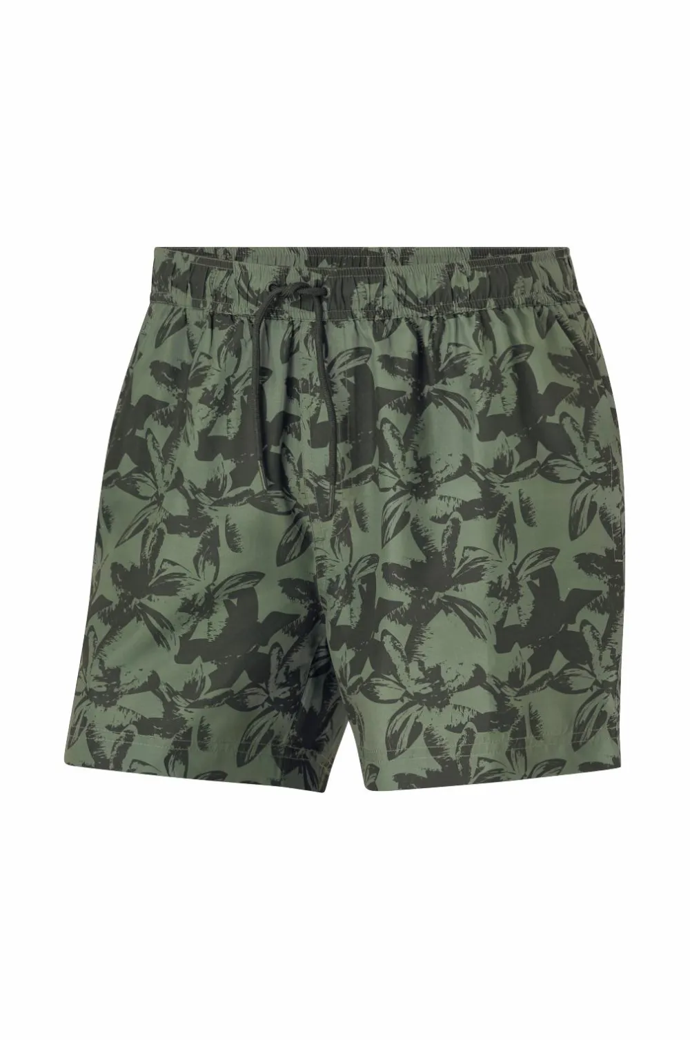 Ellos Badetøj>Collection Badebukser Caleb Grøn blomstret