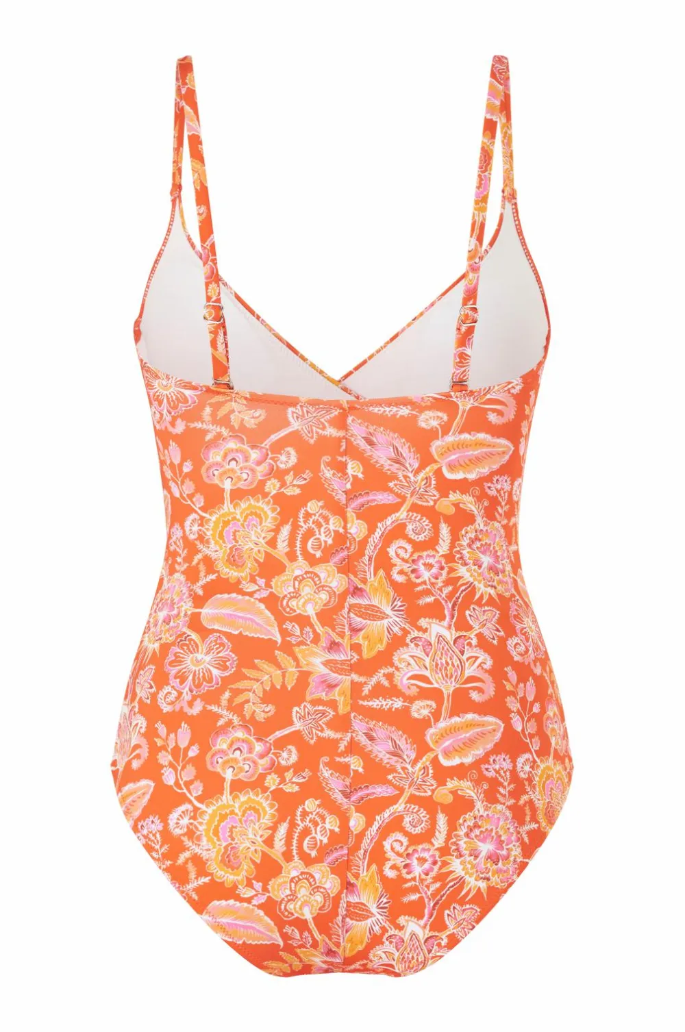 Ellos Badedragter>Collection Badedragt med formende effekt Orange paisley