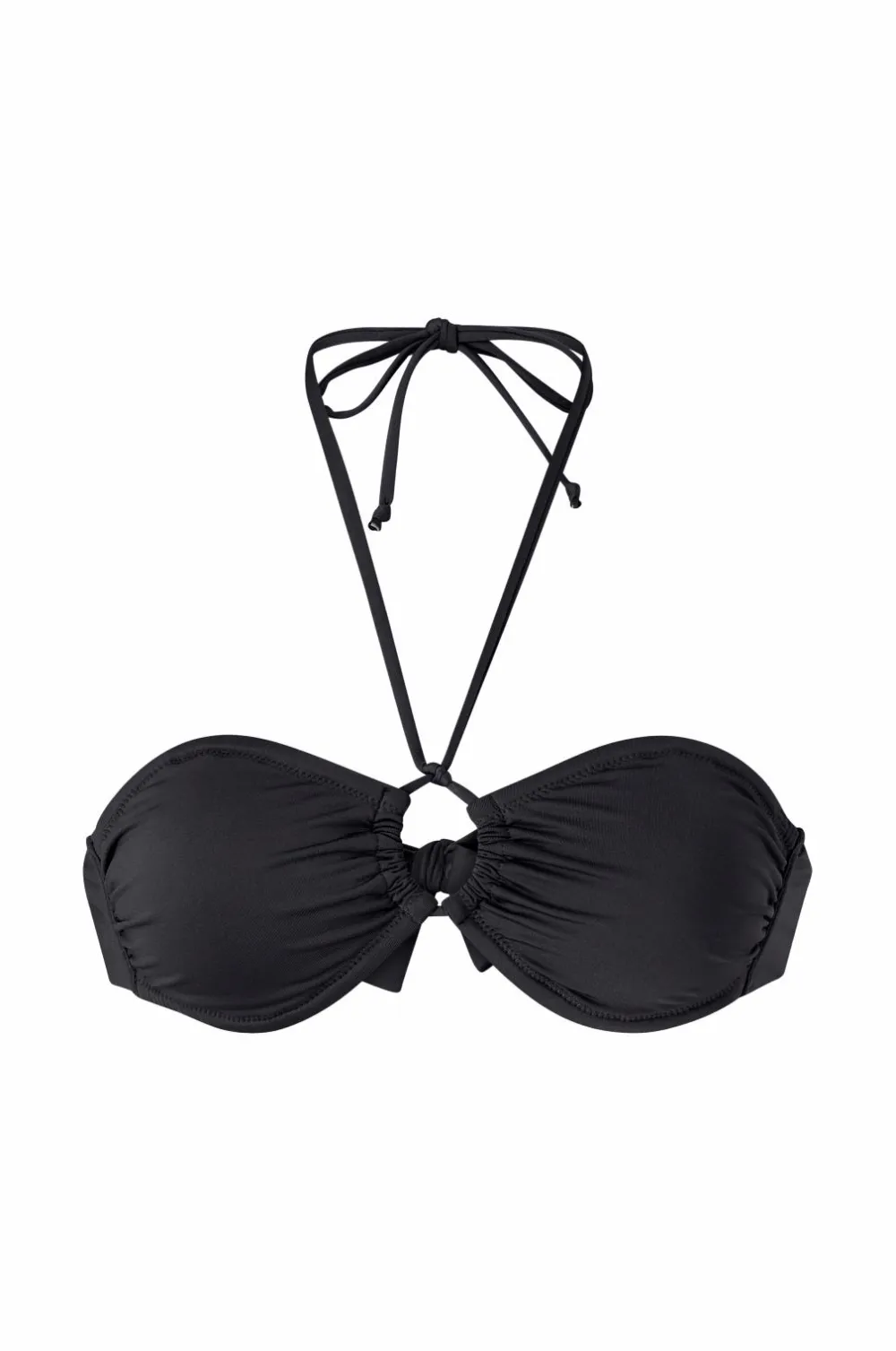 Ellos Bikinier & Bikinidele>Collection Bandeau-bikini-bh med halterneck Sort