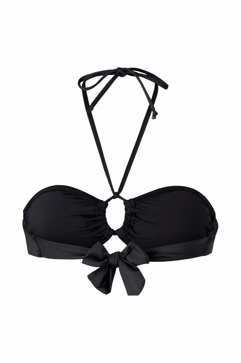 Ellos Bikinier & Bikinidele>Collection Bandeau-bikini-bh med halterneck Sort