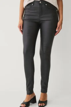 Ellos Collection Belagte Slim fit bukser Sort Clearance