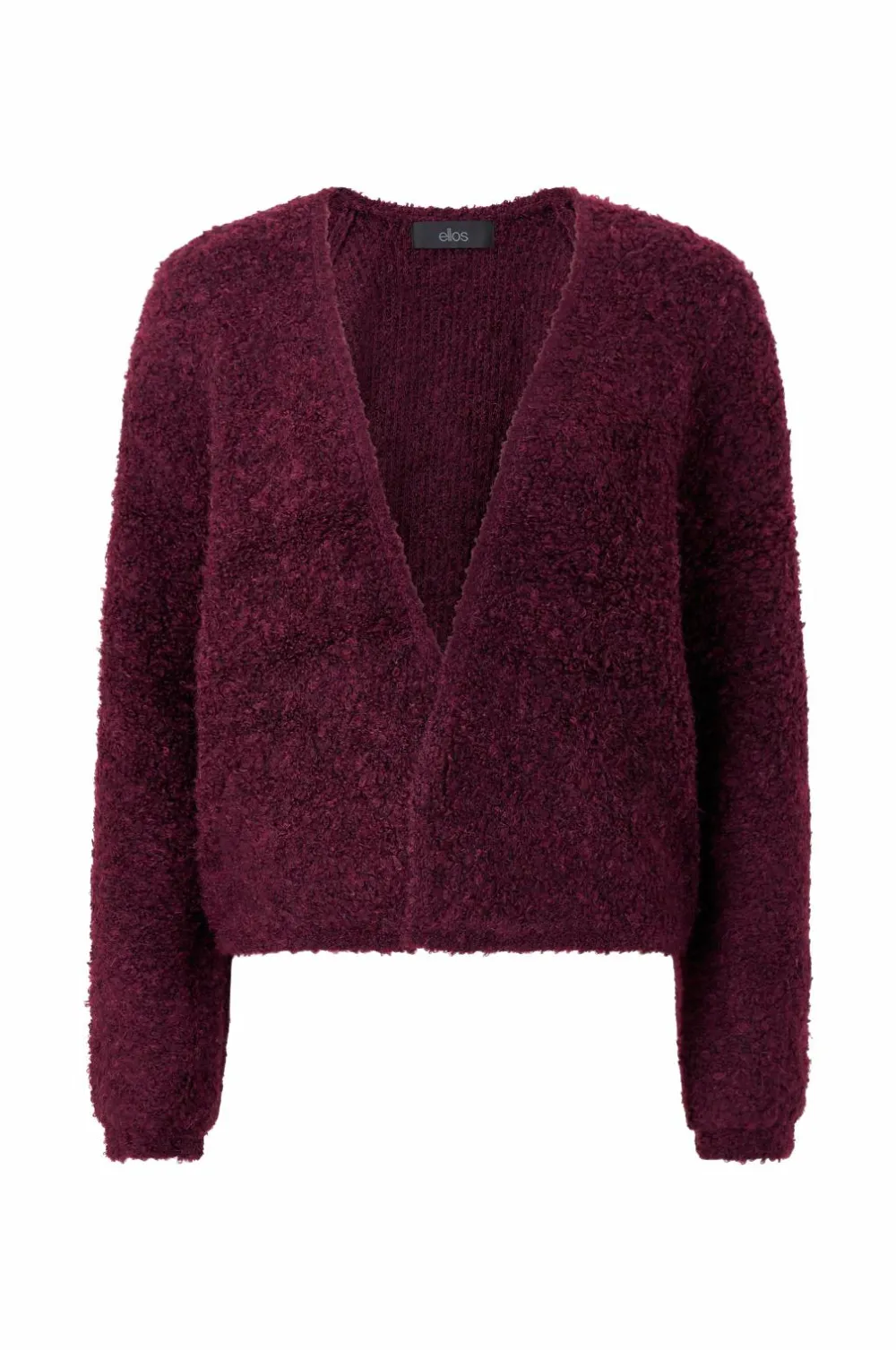 Ellos Trøjer & Cardigans>Collection Åben cardigan Vinrød