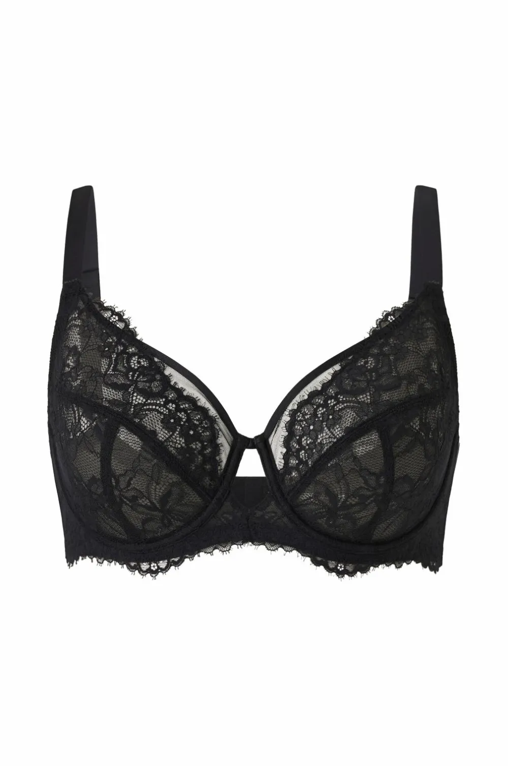 Ellos Bh'Er>Collection Bh med bøjler i blonde Sort