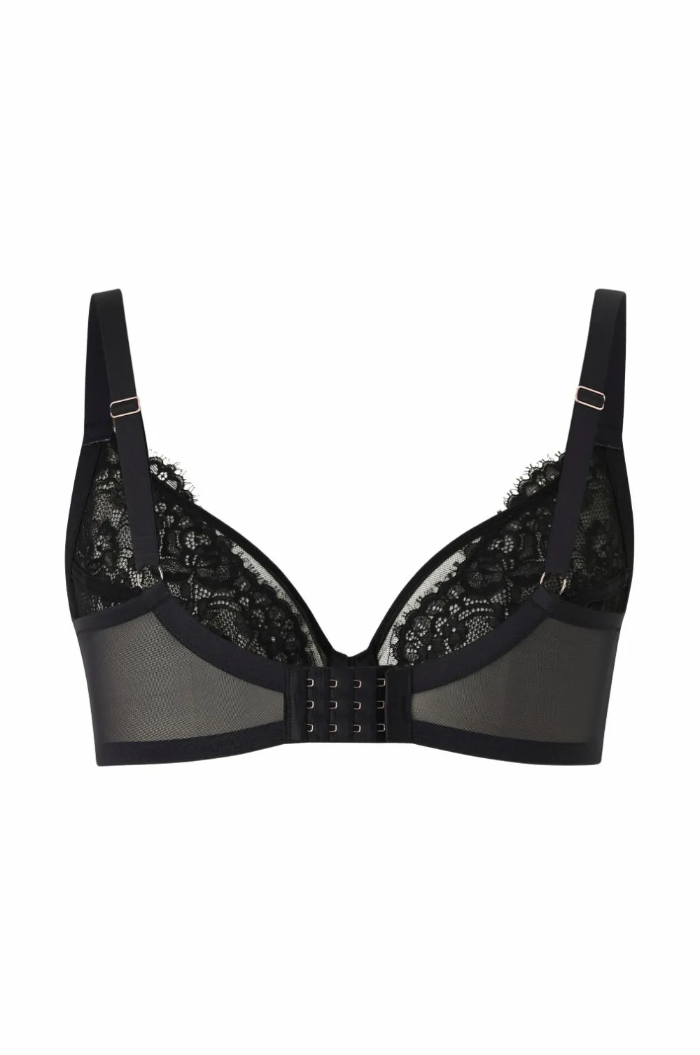 Ellos Bh'Er>Collection Bh med bøjler i blonde Sort