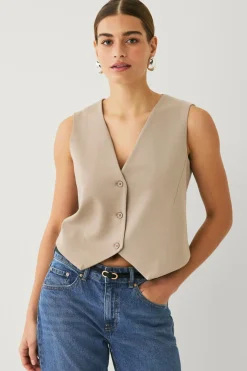 Ellos Collection Blazer-vest Beige Discount