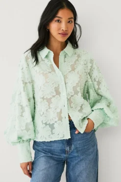Ellos Collection Bluse Kim Lysegrøn Clearance