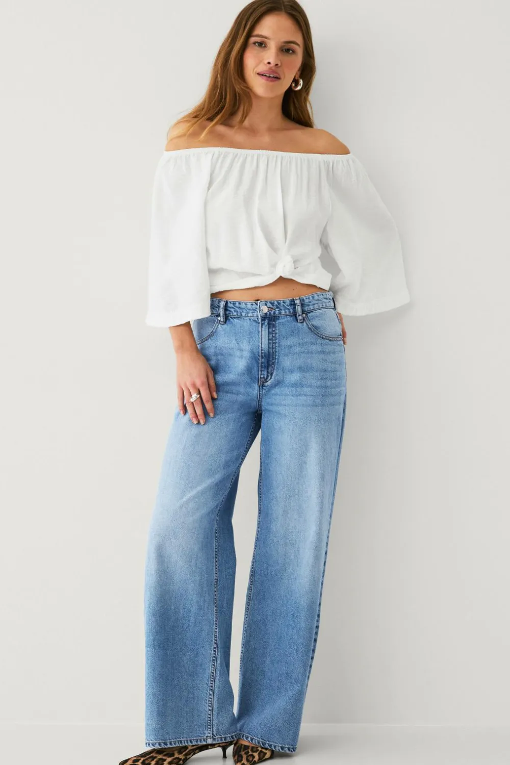 Ellos Skjorter & Bluser>Collection Bluse uden skuldre Hvid
