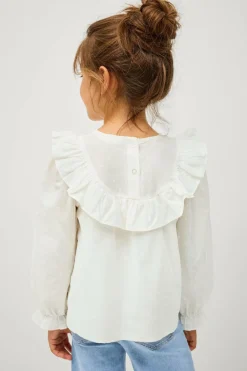 Ellos Collection Bluse Julia S Girls Hvid Clearance