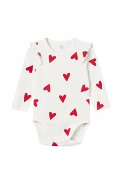 Ellos Collection Body Disa Hvidt hjerte mønster Discount
