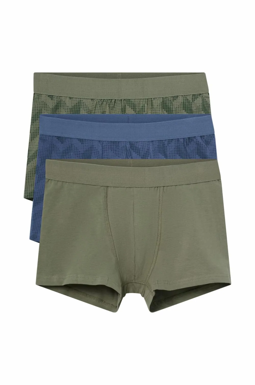 Ellos Undertøj>Collection Boksershorts med tryk grøn mønstret mix