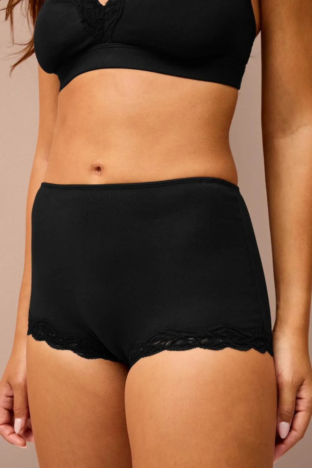 Ellos Trusser>Collection Boxershorts med høj talje 3-pak Sort