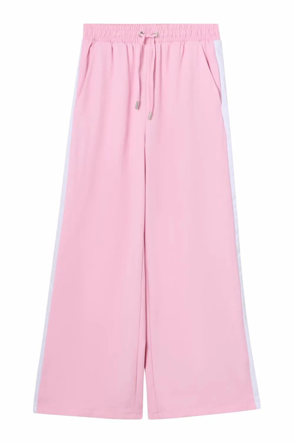 Ellos Bukser & Leggings>Collection Brede bukser med sidestriber lyserød