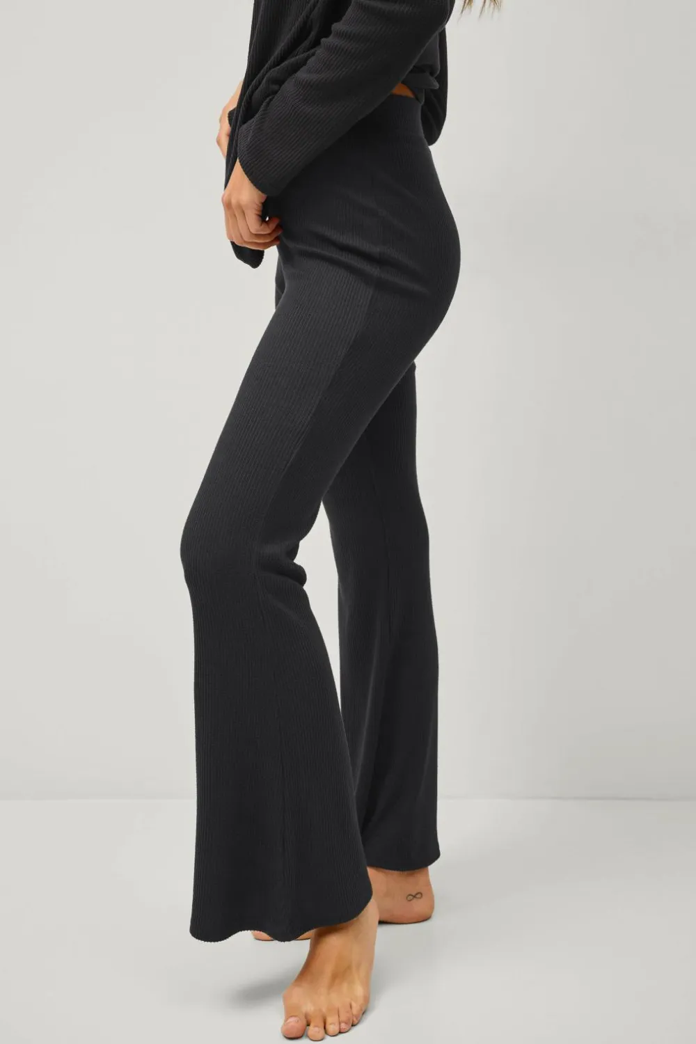 Ellos Loungewear & Homewear>Collection Bukser med svaj Sort