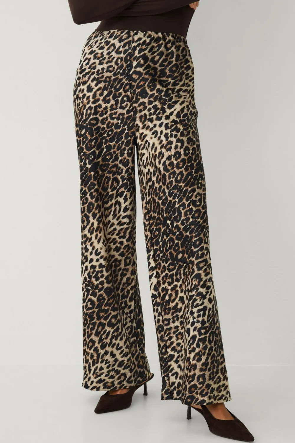 Ellos Collection Bukser i satin Leo aop Best