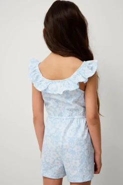 Ellos Collection Buksekjole Sigrid Blå blomstret