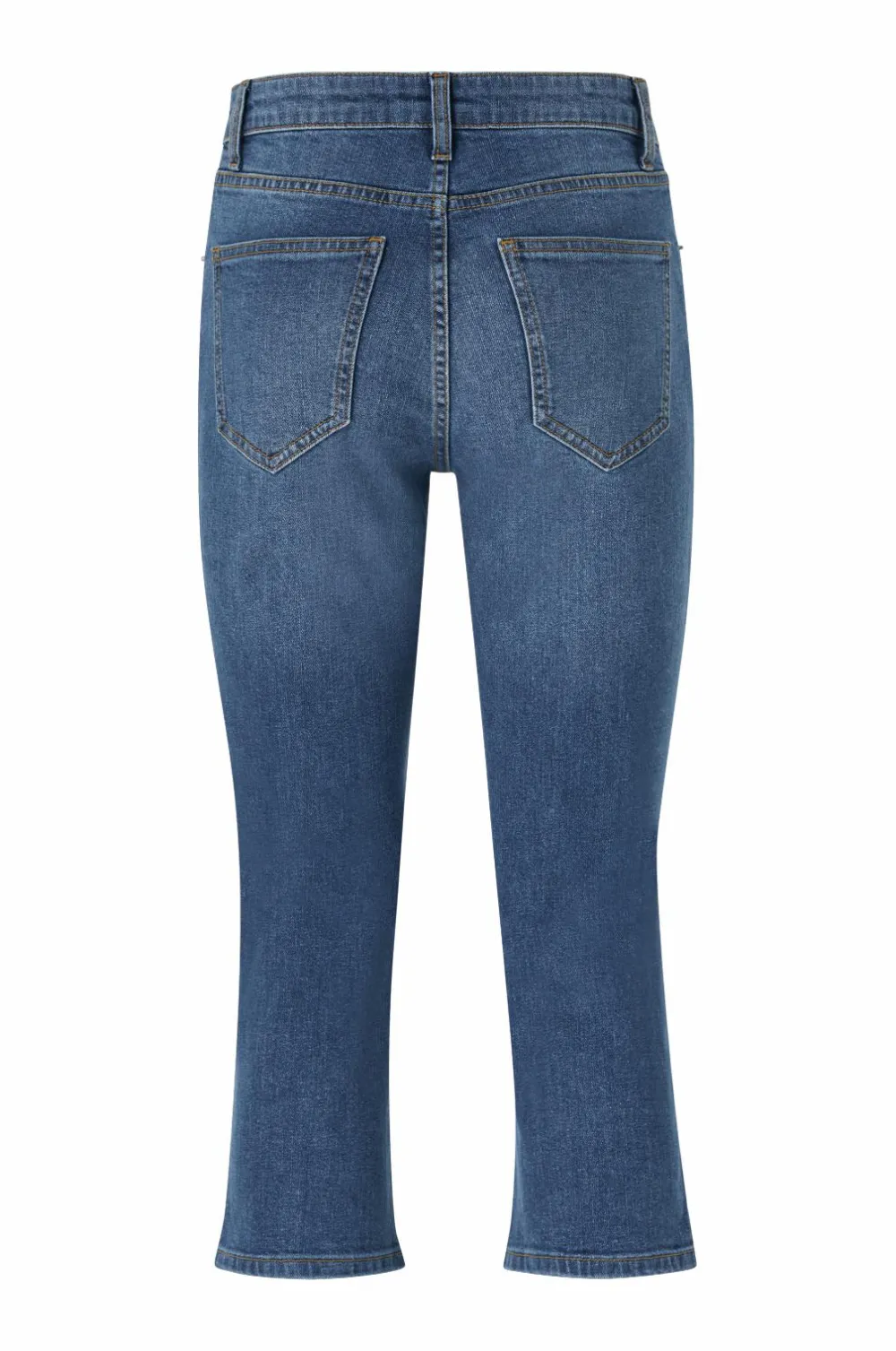 Ellos Jeans>Collection Caprijeans Mellanblå
