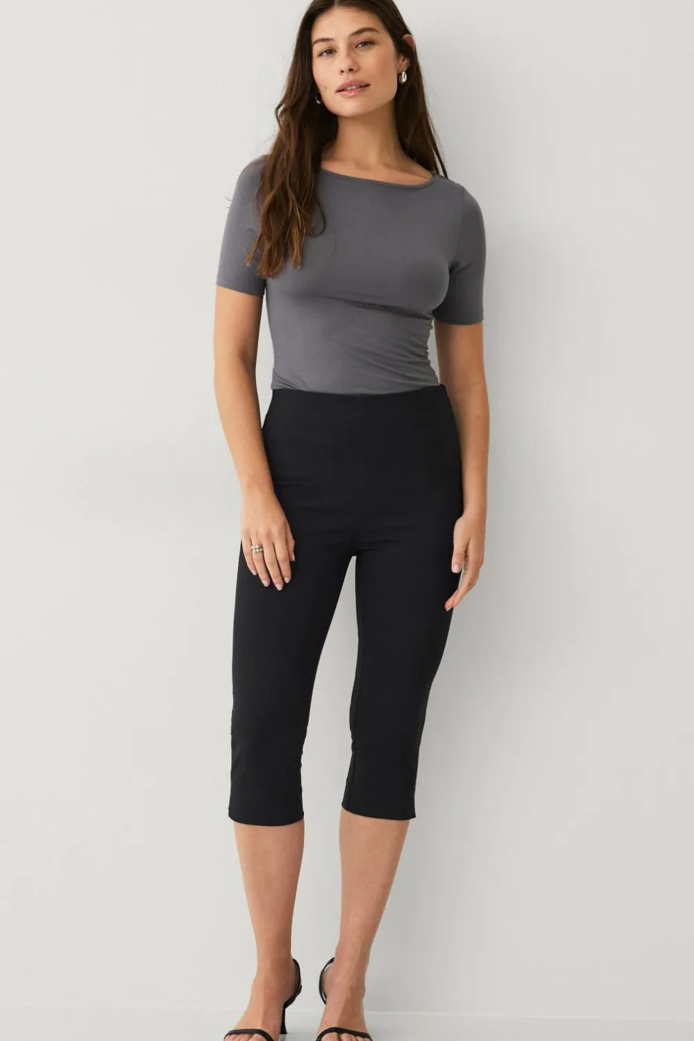 Ellos Bukser>Collection Capri-leggings Sort