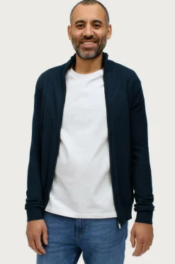 Ellos Basistøj|Trøjer>Collection Cardigan Colin Marineblå