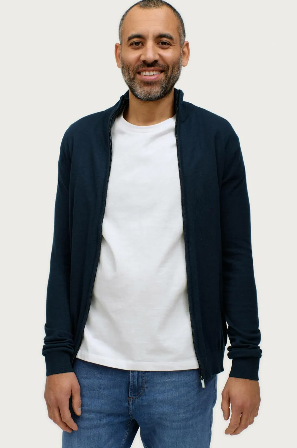 Ellos Basistøj|Trøjer>Collection Cardigan Colin Marineblå