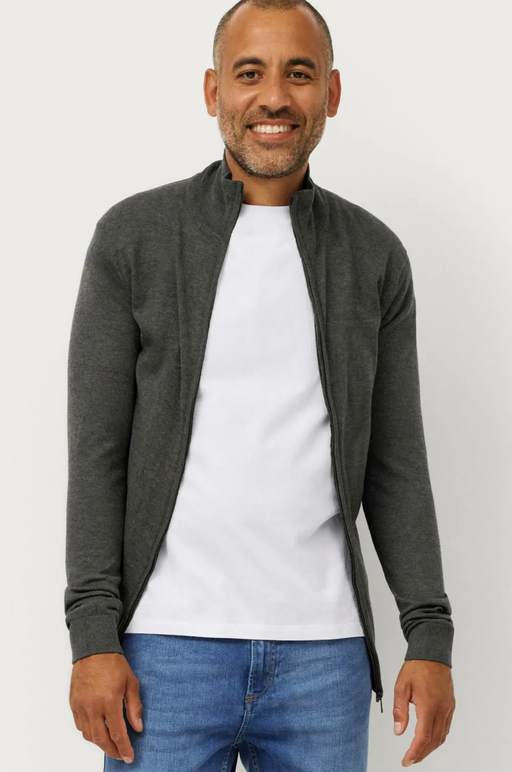 Ellos Basistøj|Trøjer>Collection Cardigan Colin Antracitgrå