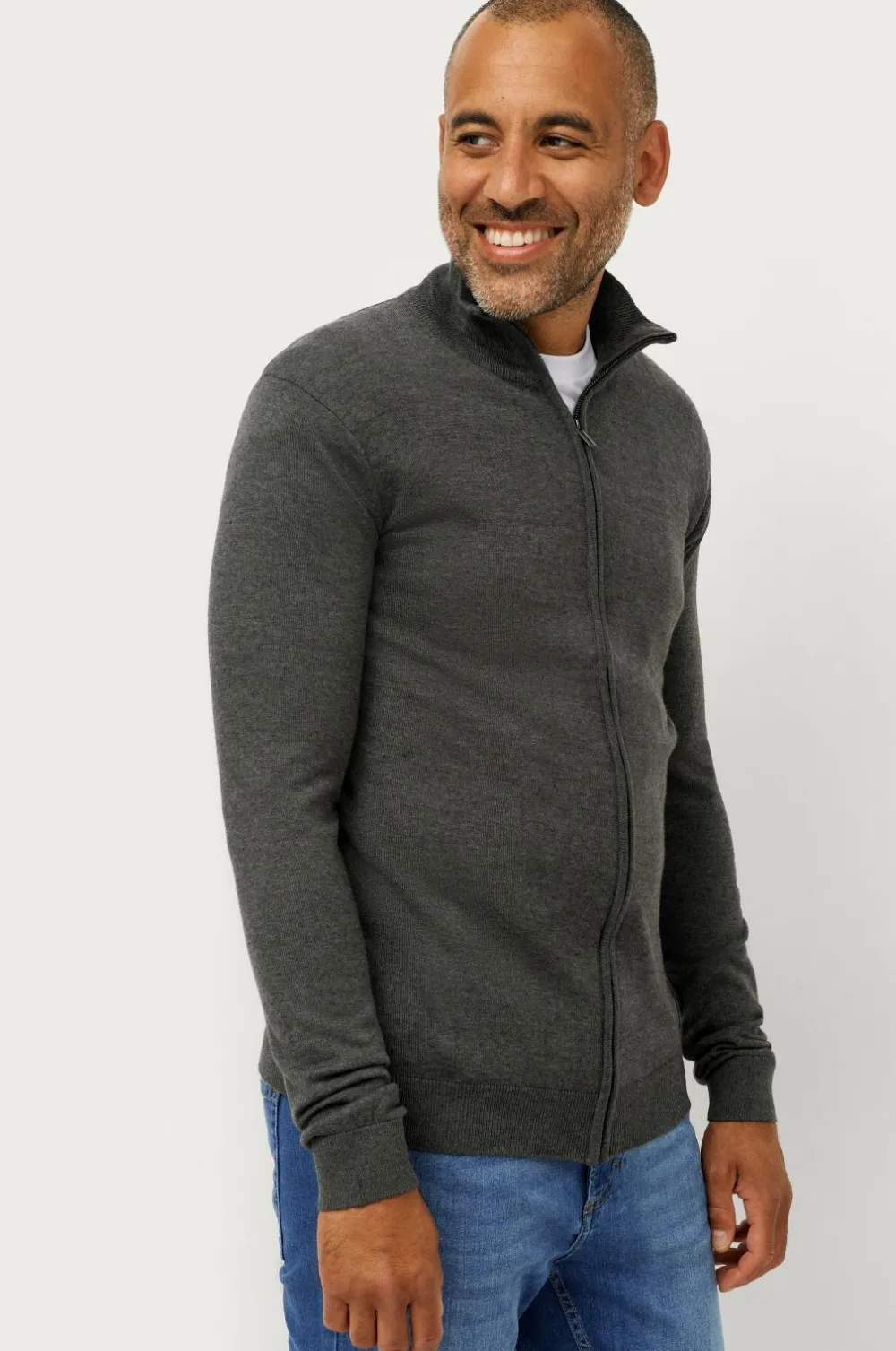 Ellos Basistøj|Trøjer>Collection Cardigan Colin Antracitgrå