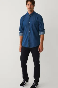 Ellos Collection Cowboyskjorte Bryant Mørkeblå denim New