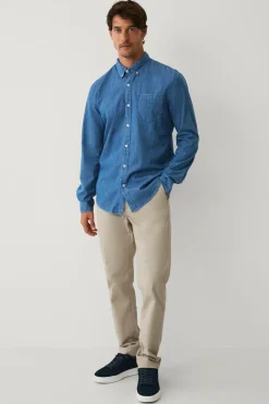 Ellos Collection Cowboyskjorte Bryant Lyseblå denim Sale
