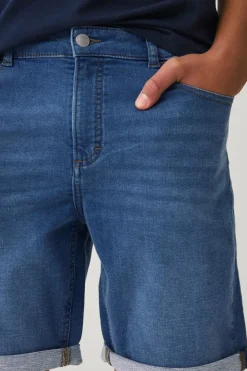Ellos Collection Denimshorts Denim Jogger Shorts Denimblå Discount