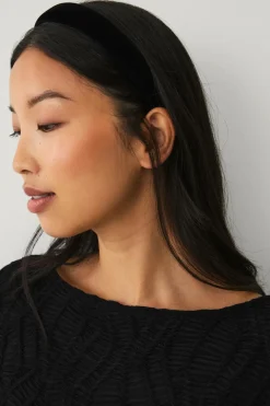 Ellos Collection Diadem i fløjl sort Online