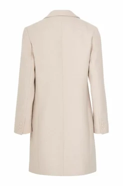 Ellos Collection Enkeltradet uldfrakke Lys beige Best