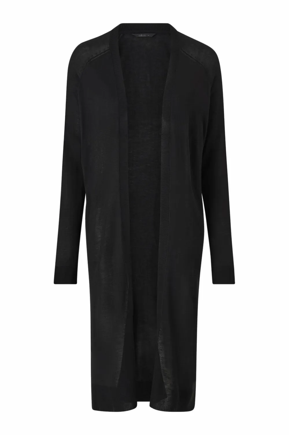 Ellos Basistøj|Trøjer & Cardigans>Collection Fintstrikket cardigan Sort